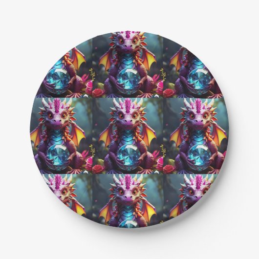 koninklijke draak papieren bordje (Voorkant)