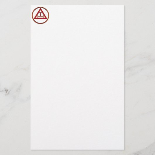 Koninklijke Drievoudige Tau van de Boog Briefpapier (Voorkant)