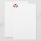 Koninklijke Drievoudige Tau van de Boog Briefpapier (Voorkant / Achterkant)