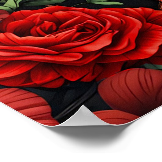 Koninklijke duisternis, een gotisch hart en schede poster (Hoek)