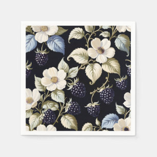 Koninklijke Elegantie Braambes & Bloesems Servet