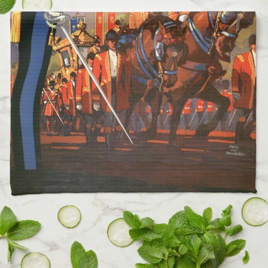 koninklijke garde Groot-Brittannië Theedoek (Gevouwen)