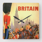  koninklijke garde Groot-Brittannië Vierkante Klok (Voorkant)