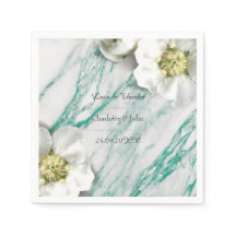 Koninklijke gepersonaliseerde Floral Marble Tiffan