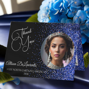 Koninklijke Glitter Glamour Wedstrijd Bedankkaart