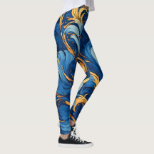 Koninklijke golven van grillige krullen van blauw 
