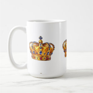 Koninklijke gouden kroon koffiemok