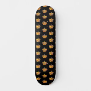 Koninklijke gouden kroon skateboard