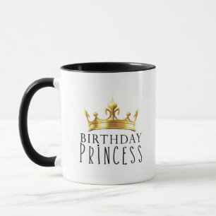 Koninklijke Gouden Kroon Verjaardag Prinses Schatt Mok
