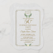 Koninklijke Gouden Kroon Weelderige Groene 50ste V Kaart (Voorkant / Achterkant)