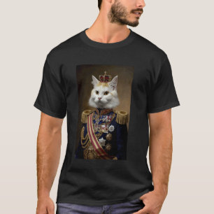 Koninklijke Kat In Koninklijke Uitrusting Met Meda T-shirt