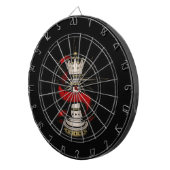 Koninklijke koningin dartbord (Voorkant Rechts)