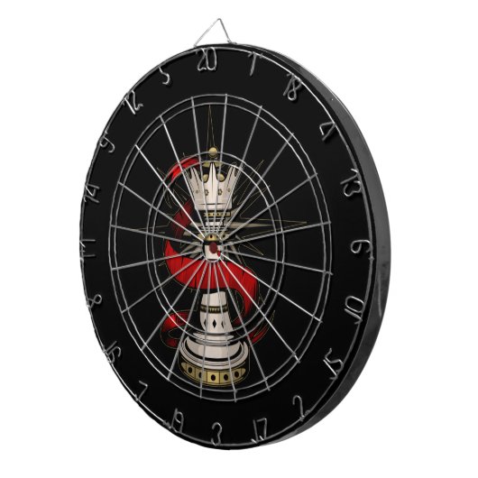 Koninklijke koningin dartbord (Voorkant Rechts)