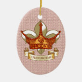 Koninklijke koningin keramisch ornament (Voorkant)