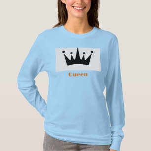 Koninklijke Koningin Kroon Grafisch Lichtblauwe Kl T-shirt