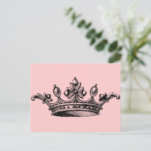 koninklijke kroon briefkaart (Staand voorkant)