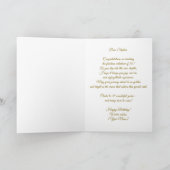 Koninklijke kroon en gouden accenten 30e verjaarda kaart (Binnen)