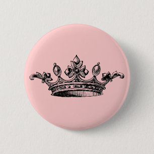 koninklijke kroon ronde button 5,7 cm