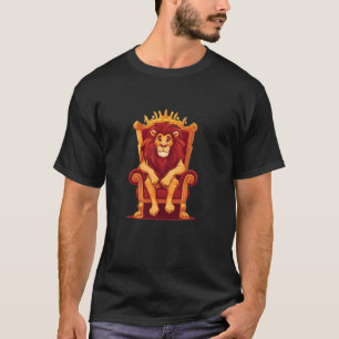 Koninklijke Leeuwenkoning met Troon Kostuum voor V T-shirt