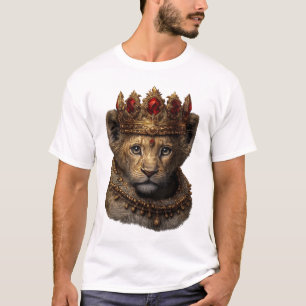 Koninklijke Leeuwenwelp Kroon T-Shirt – Elegant Ko