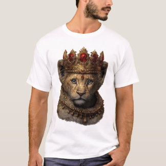 Koninklijke Leeuwenwelp Kroon T-Shirt – Elegant Ko