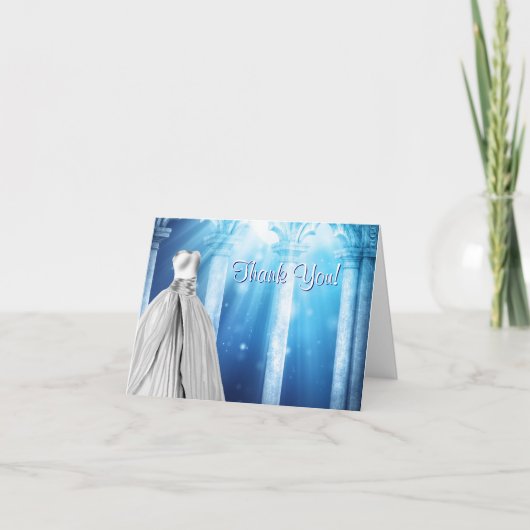 Koninklijke Marine Blauw Trouwkaart Bedankkaartjes Bedankkaart (Voorkant)