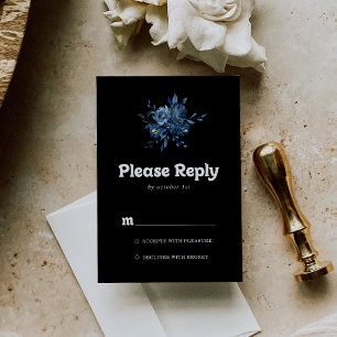 Koninklijke Marine Blauwe Bloem RSVP Kaartje