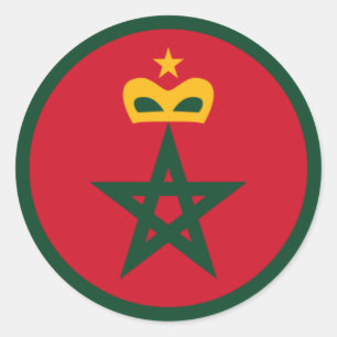 Koninklijke Marokkaanse luchtmacht Roundel Ronde Sticker