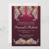Koninklijke Mehndi Uitnodiging (Voorkant)