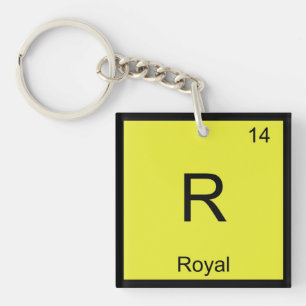 Koninklijke Naam Chemie Element Periodiek Systeem Sleutelhanger