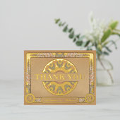 Koninklijke Nieuw Real Folie Trouw Trouwkaart Beda Folie Uitnodiging Briefkaart (Staand Voorkant)