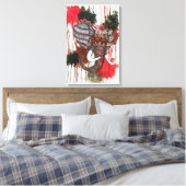 koninklijke olifant canvas afdruk (Insitu (Slaapkamer))