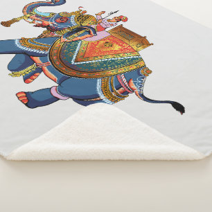 Koninklijke Olifantreis: Indiase Folkloristische O Sherpa Deken