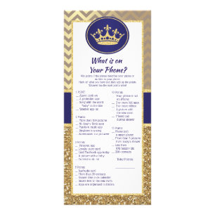 Koninklijke Prins Wat is er op je telefoonspel? Reclamekaart