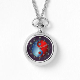 Koninklijke Rebel - Paarse Yin Yang Horloge