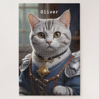 Koninklijke Ridder Amerikaanse Korthaar Kat Majest Legpuzzel