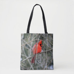 Koninklijke Rode Kardinaal Gedrukte Canvas tas
