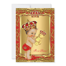 Koninklijke Rode Prins Kroon Baby Shower Beer