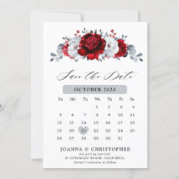 Koninklijke Rood Witte Zilveren Metallic Bloemige 