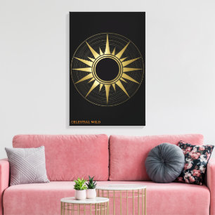 Koninklijke Saturnus Hemelbaan Galerij Canvas Wrap Afdruk