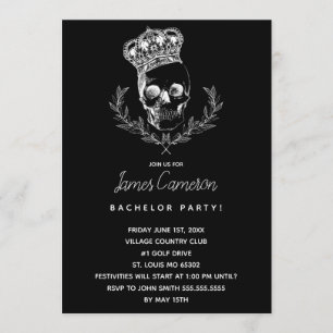Koninklijke Schedel Bachelorfeest Kaart