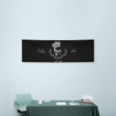 Koninklijke schedel bruiloft achtergrond spandoek (Beurs)