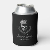 Koninklijke schedel bruiloft blikjeskoeler (Blikje Voorkant)