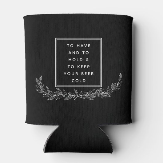 Koninklijke schedel bruiloft blikjeskoeler (Achterkant)