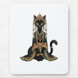 Koninklijke Smaragd Kat Empress Muismat