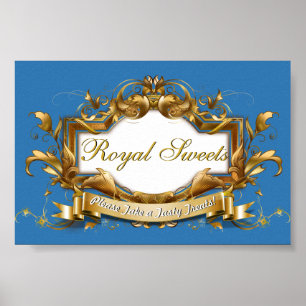 Koninklijke snoepjes & lekkernijen Elegant snoepbu Poster