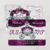 Koninklijke Sprookjes RSVP Kaart (Voorkant / Achterkant)