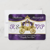 Koninklijke Sprookjes RSVP met Liedverzoek Kaart (Voorkant)