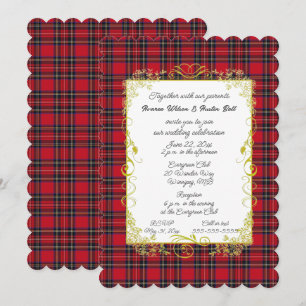 Koninklijke Stewart Originele Tartan Met Gouden Li Kaart