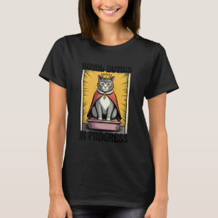 Koninklijke Taken in Uitvoering Kat Liefhebber Kat T-shirt